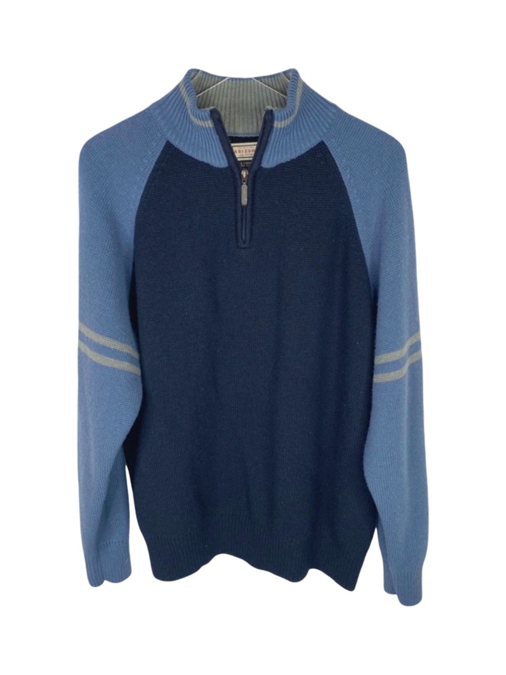 The Original Arizona Jean Company Color Block Quarter Zip Pullover - Size XL